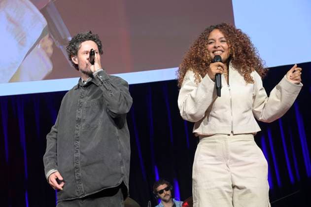 Max Herre und Joy Denalane bei der Verleihung des Fred Jay Preises 2024 im bcc Berlin Congress Center. Berlin, 14.05.2024