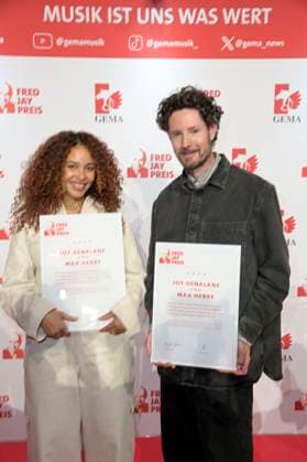 Joy Denalane und Max Herre bei der Verleihung des Fred Jay Preises 2024 im bcc Berlin Congress Center. Berlin, 14.05.2024