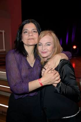 Jasmin Tabatabai und Inga Humpe bei der Verleihung des Fred Jay Preises 2024 im bcc Berlin Congress Center. Berlin, 14.05.2024