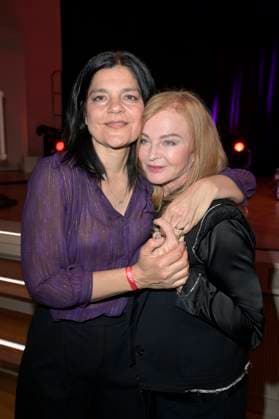 Jasmin Tabatabai und Inga Humpe bei der Verleihung des Fred Jay Preises 2024 im bcc Berlin Congress Center. Berlin, 14.05.2024