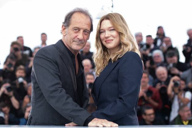 Cannes Le Deuxieme Acte Photocall Vincent Lindon and Lea Seydoux attending the Le Deuxieme Acte Photocall as part of the 77th Cannes International Film Festival in Cannes, France on May 15, 2024. Photo by Aurore Marechal ABACAPRESS.COM Cannes France  Copyright: xMarechalxAurore ABACAx