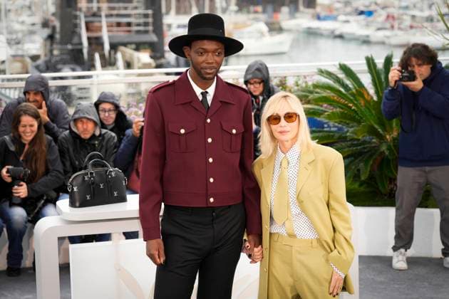 Foto IPP Daniele Cifala™ Cannes 15 05 2024 Camera D Or Jury Photocall - The 77th Annual Cannes Film Festival nella foto : Presidents of the Jury CamÃ ra D or Baloji and Emmanuelle Beart Italy Photo Press - World Copyright