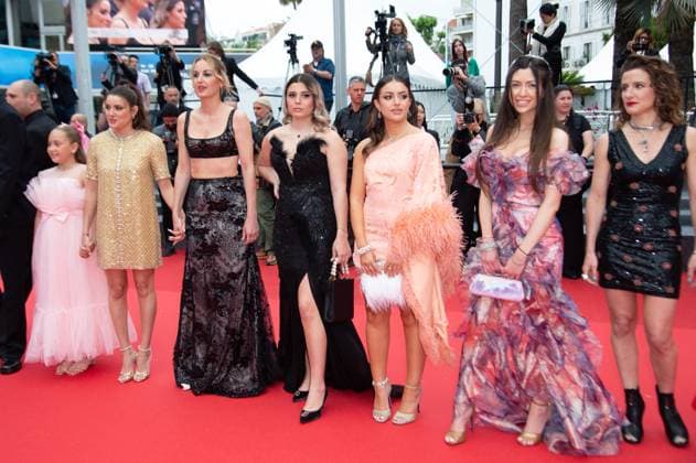Cannes Wild Diamond NG Ashley Romano, Malou Khebizi, Director Agathe Riedinger, Kilia Fernane, Lea Gorla and Alexandra Noisier attending the ?Diamant Brut? (Wild Diamond) Red Carpet at Palais Des Festivals in Cannes, France on May 15 2024 as part of the 77th Cannes Film Festival. Photo by Nicolas Genin ABACAPRESS.COM Cannes France  Copyright: xGeninxNicolas ABACAx