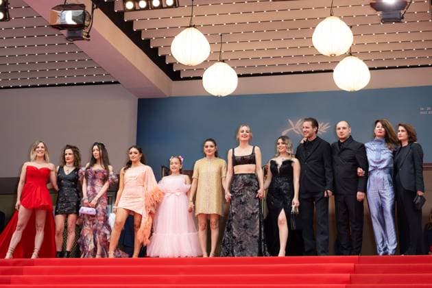 Cannes - Diamant Brut (Wild Diamond) Red Carpet AndrÃ a Bescond, Antonia Buresi, Alexandra Noisier, LÃ a Gorla, Ashley Romano, Malou Khebizi, Agathe Riedinger, Kilia Fernane, Idir Azougli, Alexis Manetti, Priscilla Bertin and Judith Nora attends the Diamant Brut (Wild Diamond) Red Carpet at the 77th annual Cannes Film Festival at Palais des Festivals on May 15, 2024 in Cannes, France. Photo by Shootpix ABACAPRESS.COM Cannes France  Copyright: xShootpix ABACAx