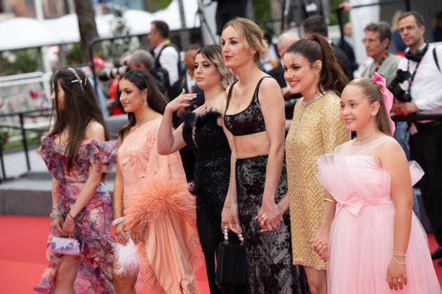 Cannes - Diamant Brut (Wild Diamond) Red Carpet Alexis Manetti, Idir Azougli, Ashley Romano, Malou Khebizi, Agathe Riedinger, Kilia Fernane, LÃ a Gorla, Antonia Buresi, AndrÃ a Bescond, Priscilla Bertin and Judith Nora attend the Diamant Brut (Wild Diamond) Red Carpet at the 77th annual Cannes Film Festival at Palais des Festivals on May 15, 2024 in Cannes, France. Photo by Shootpix ABACAPRESS.COM Cannes France  Copyright: xShootpix ABACAx