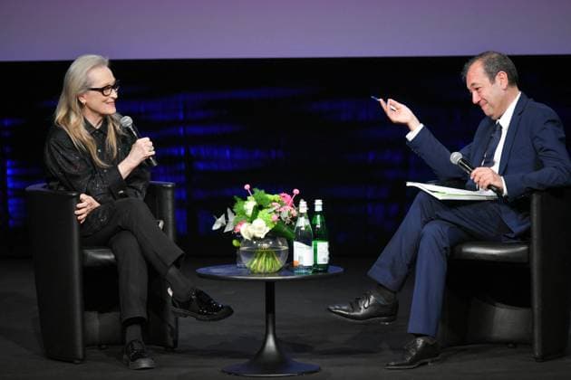 Cannes - Rendez-Vous With Meryl Streep Meryl Streep arrives for a Rendez-Vous With Meryl Streep at the 77th edition of the Cannes Film Festival in Cannes, France, on May 15, 2024. Photo by Cyril Pecquenard ABACAPRESS.COM Cannes France  Copyright: xABACAx