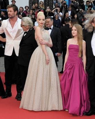 77th Cannes Film Festival 2024, Red carpet film Furiosa: A Mad Max Saga Cannes, 77th Cannes Film Festival 2024, Red carpet film Furiosa: A Mad Max Saga In the photo: Anya Taylor-Joy, Alyla Browne Cannes France  Copyright: xIPA ABACAx