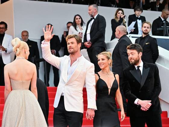 Cannes, 77th Cannes Film Festival 2024, Second red carpet evening of the film Furiosa: A Mad Max Saga Cannes, 77th Cannes Film Festival 2024, Second red carpet evening of the film Furiosa: A Mad Max Saga . In the photo Michael DeLuca, Pamela Abdy, Doug Mitchell, Alyla Browne, Anya Taylor-Joy, George Miller, Chris Hemsworth, Elsa Pataky and Tom Burke Cannes France  Copyright: xIPA ABACAx