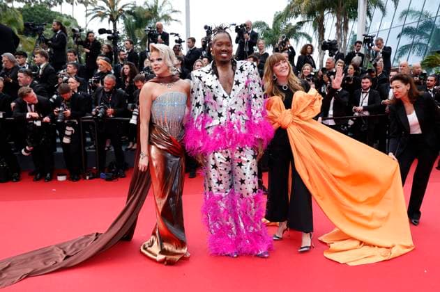 Entertainment Bilder des Tages Nicky Doll, Kiddy Smile und Daphne Bürki bei der Premiere des Kinofilms Furiosa: A Mad Max Saga auf dem Festival de Cannes 2024 77. Internationale Filmfestspiele von Cannes im Palais des Festivals. Cannes, 15.05.2024