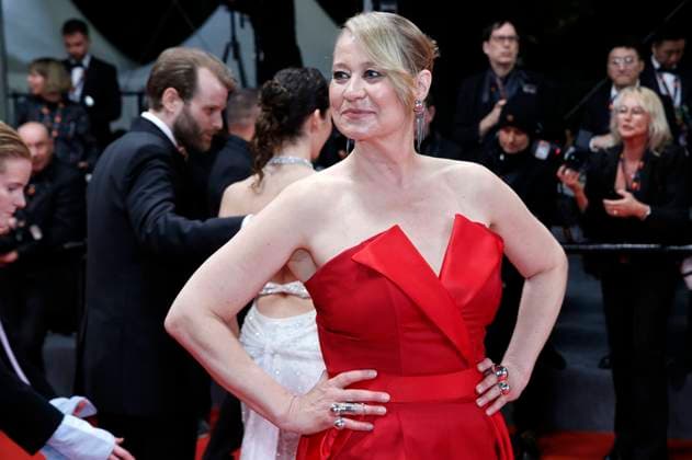 Trine Dyrholm bei der Premiere des Kinofilms Pigen med nalen The Girl with the Needle auf dem Festival de Cannes 2024 77. Internationale Filmfestspiele von Cannes im Palais des Festivals. Cannes, 15.05.2024