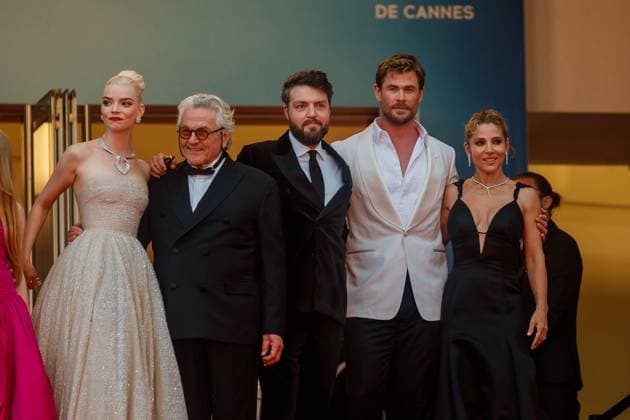 Festival de Cannes - Premiere - Furiosa: A Mad Max Saga Anya Taylor-Joy, George Miller, Tom Burke, Chris Hemsworth and Elsa Pataky bei der Premiere des Filmes Furiosa: A Mad Max Saga während der 77. Cannes Film Festspiele im Palais de Festival. Copyright: xEventpressxKochanx