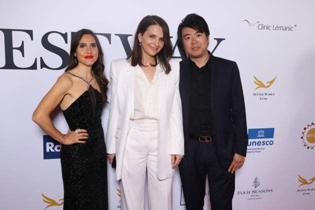 Cannes - Better Wolf Fundation Gala Joyce Jonathan, Juliette Binoche and Lang Lang attends a Better Wolf Fundation Gala at the 77th annual Cannes Film Festival at Carlton Hotel on May 15, 2024 in Cannes, France. Photo by Jerome DominÃ ABACAPRESS.COM  Copyright: xDominexJerome ABACAx