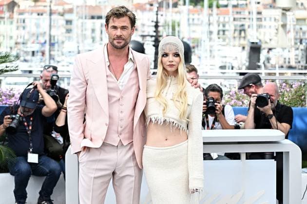 Annual Cannes Film Festival - Furiosa: A Mad Max Saga Photocall - Cannes DN Chris Hemsworth and Anya Taylor-Joy attend the Furiosa: A Mad Max Saga Furiosa: Une Saga Mad Max) Photocall at the 77th annual Cannes Film Festival at Palais des Festivals on May 16, 2024 in Cannes, France. Photo by David NIVIERE ABACAPRESS.COM CANNES France  Copyright: xNivierexDavid ABACAPRESS.COMx