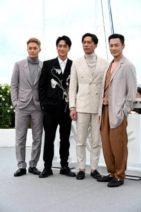 Cannes, 77th Cannes Film Festival 2024, Photocall film Ã?Twilight Of The Warriors: Walled InO Cannes, 77th Cannes Film Festival 2024, Photocall film Twilight Of The Warriors: Walled In In the photo: Tony Wu, Terrance Lau, German Cheung, Raymond Lam Cannes France  Copyright: xIPA ABACAx