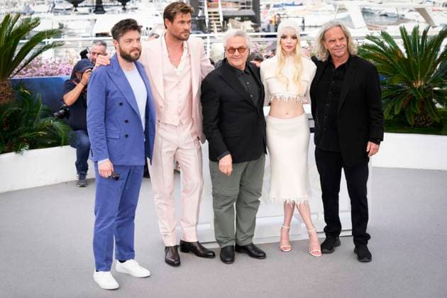 Foto IPP Daniele Cifala™ Cannes 16 05 2024 Furiosa: A Mad Max Saga (Furiosa: Une Saga Mad Max) Photocall - The 77th Annual Cannes Film Festival nella foto : Tom Burke, Chris Hemsworth, George Miller, Anya Taylor-Joy and Doug Mitchell Italy Photo Press - World Copyright