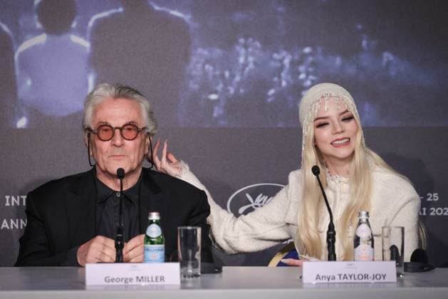 Cannes - Furiosa Press Conference George Miller, Anya Taylor-Joy attend the Furiosa: A Mad Max Saga (Furiosa: Une Saga Mad Max) press conference ahead of the 77th annual Cannes Film Festival at Palais des Festivals on May 16, 2024 in Cannes, France. Photo by David Boyer ABACAPRESS.COM Cannes France  Copyright: xBoyerxDavid ABACAx