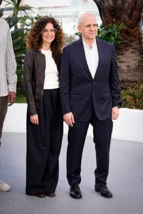 Foto IPP Daniele Cifala™ Cannes 16 05 2024 The Damned (Les Damnes) Photocall - The 77th Annual Cannes Film Festival nella foto : Teresa Mannino con Paolo Benzi Italy Photo Press - World Copyright