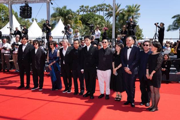 Cannes - Bird Screening Lou Ye, Qin Hao, Huang Xuan and the cast of An Unfinished Film attend the Bird Red Carpet at the 77th annual Cannes Film Festival at Palais des Festivals on May 16, 2024 in Cannes, France. Photo by Shootpix ABACAPRESS.COM Cannes France  Copyright: xShootpix ABACAx