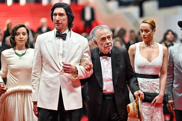 Bilder des Jahres 2024, Entertainment 05 Mai Entertainment Themen der Woche KW20 Entertainment Bilder des Tages Cannes 2024 Premiere Megalopolis Aubrey Plaza, Adam Driver, Francis Ford Coppola at the premiere of Megalopolis during the 77th Cannes Film Festival in Cannes, France on May 16, 2024. Photo by Julien Reynaud APS-Medias ABACAPRESS.COM Cannes France  Copyright: xReynaudxJulien APS-Medias ABACAx