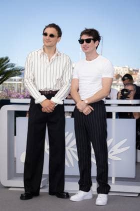 Cannes - Bird Photocall Franz Rogowski and Barry Keoghan attend the Bird Photocall at the 77th annual Cannes Film Festival at Palais des Festivals on May 17, 2024 in Cannes, France Photo by Shootpix ABACAPRESS.COM Cannes France  Copyright: xShootpix ABACAx