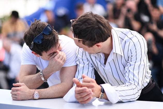 Cannes Bird Photocall Barry Keoghan and Franz Rogowski attending the Bird Photocall as part of the 77th Cannes International Film Festival in Cannes, France on May 17, 2024. Photo by Aurore Marechal ABACAPRESS.COM Cannes France  Copyright: xMarechalxAurore ABACAx