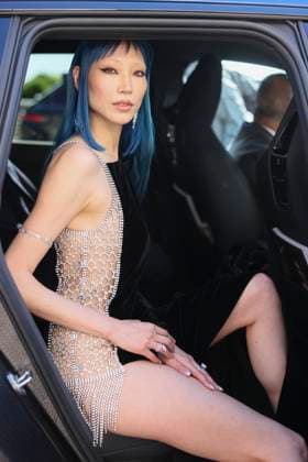 Cannes - Soo Joo Park At Hotel Martinez Soo Joo Park leaves Martinez Hotel to attend the official screening of Kinds of Kindness during 77th Cannes Film Festival in Cannes, France on May 16, 2024. Photo by Marco Piovanotto ABACAPRESS.COM Cannes France  Copyright: xPiovanottoxMarco ABACAx