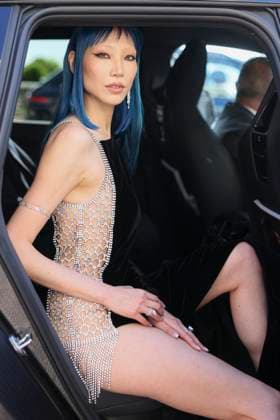 Cannes - Soo Joo Park At Hotel Martinez Soo Joo Park leaves Martinez Hotel to attend the official screening of Kinds of Kindness during 77th Cannes Film Festival in Cannes, France on May 16, 2024. Photo by Marco Piovanotto ABACAPRESS.COM Cannes France  Copyright: xPiovanottoxMarco ABACAx