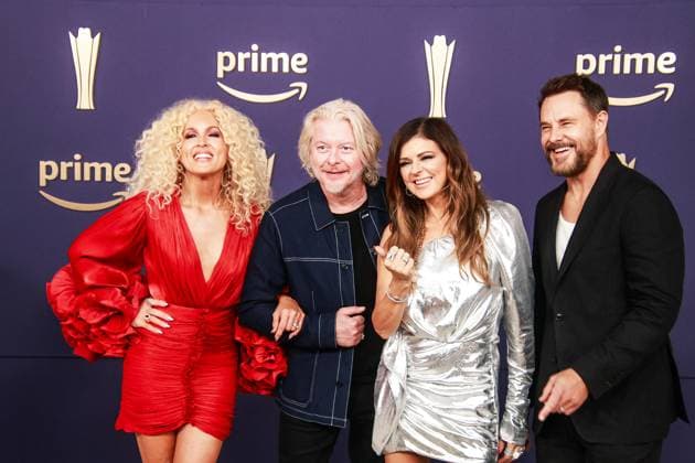 May 16, 2024, Frisco, Tx, USA: Little Big Town - Karen Fairchild; Kimberly Schlapman; Phillip Sweet; Jimi Westbrook attend the 59th Academy of Country Music Awards at Omni Frisco Hotel at The Star on May 16, 2024 in Frisco, Texas. Frisco USA - ZUMAs181 20240516_zea_s181_368 Copyright: xOzziexBx