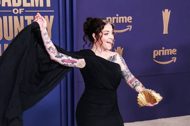 May 16, 2024, Frisco, Tx, USA: Ashely McBryde attends the 59th Academy of Country Music Awards at Omni Frisco Hotel at The Star on May 16, 2024 in Frisco, Texas. Frisco USA - ZUMAs181 20240516_zea_s181_274 Copyright: xOzziexBx