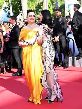 Cannes, France: Cannes, 77th Cannes Film Festival 2024, Fourth Evening - red carpet of the film Kinds of Kindness - In the photo: Eva Green and Lily Gladstone Cannes France  - ZUMAp169 20240517_zea_p169_775 Copyright: xSimonexComix
