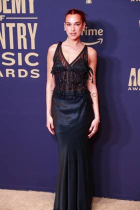 May 16, 2024, Frisco, Tx, USA: Dua Lipa poses in the press room during the 59th Academy of Country Music Awards at The Ford Center at The Star on May 16, 2024 in Frisco, Texas. Frisco USA - ZUMAs181 20240516_zea_s181_452 Copyright: xOzziexBx