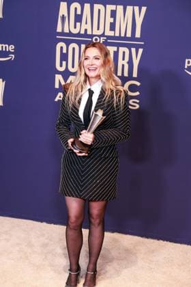 May 16, 2024, Frisco, Tx, USA: Morgane Stapleton, winner of the Album of the Year award for Ã¢â‚¬oeHigher, poses in the press room during the 59th Academy of Country Music Awards at The Ford Center at The Star on May 16, 2024 in Frisco, Texas. Frisco USA - ZUMAs181 20240516_zea_s181_428 Copyright: xOzziexBx