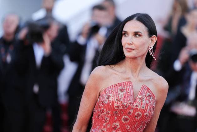 Cannes Kinds Of Kindness Screening DB Demi Moore attending the Kinds Of Kindness Red Carpet at the 77th annual Cannes Film Festival at Palais des Festivals on May 17, 2024 in Cannes, France. Photo by David Boyer ABACAPRESS.COM Cannes France  Copyright: xBoyerxDavid ABACAx