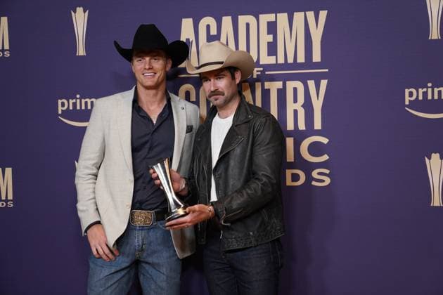 Press room during the 59th Academy of Country Music Awards Ceremony at The Ford Center at the Star. Featuring: Parker McCollum, Dustin Haney Where: Frisco, Texas, United States When: 16 May 2024 Credit: EyePix INSTARimages EDITORIAL USE ONLY. NOT FOR USE BY NEWSPAPERS BASED IN THE UK. Copyright: xJavierxVicenciox xEyepixxGroupx instar53754877