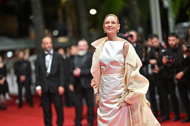 Cannes 2024 Premiere Oh Canada Uma Thurman attending the premiere of the movie Oh Canada during the 77th Cannes Film Festival in Cannes, France on May 17, 2024. Photo by Julien Reynaud APS-Medias ABACAPRESS.COM Cannes France  Copyright: xReynaudxJulien APS-Medias ABACAx