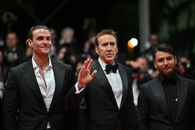 Cannes 2024 Premiere The Surfer Nicolas Cage attending the premiere of the movie The Surfer during the 77th Cannes Film Festival in Cannes, France on May 17, 2024. Photo by Julien Reynaud APS-Medias ABACAPRESS.COM Cannes France  Copyright: xReynaudxJulien APS-Medias ABACAx