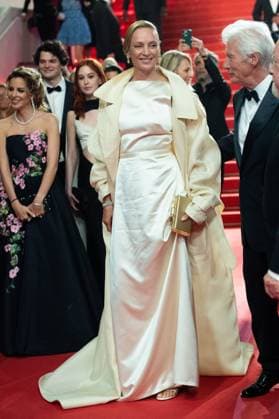 Cannes Oh Canada Premiere Exit Uma Thurman attending the Oh Canada Premiere as part of the 77th Cannes International Film Festival in Cannes, France on May 17, 2024. Photo by Aurore Marechal ABACAPRESS.COM Cannes France  Copyright: xMarechalxAurore ABACAx