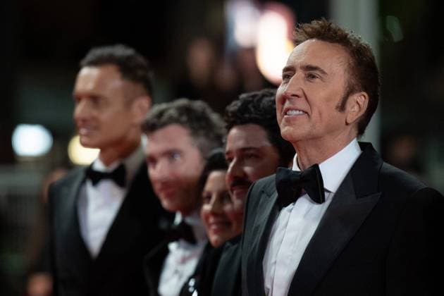 Cannes The Surfer Premiere Nicolas Cage attending The Surfer Premiere as part of the 77th Cannes International Film Festival in Cannes, France on May 17, 2024. Photo by Aurore Marechal ABACAPRESS.COM Cannes France  Copyright: xMarechalxAurore ABACAx