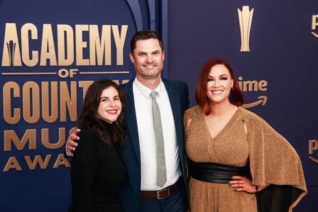 Ryan Redington, Michelle T. Kammerer, Emily Cohen Belote attend the 59th Academy of Country Music Awards at Omni Frisco Hotel at The Star on May 16, 2024 in Frisco, Texas. Photo: Ozzie B imageSPACE MediaPunch Copyright: ximageSPACEx