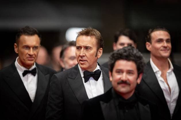 Cannes - The Surfer Screening Nicolas Cage attends the The Surfer Red Carpet at the 77th annual Cannes Film Festival at Palais des Festivals on May 17, 2024 in Cannes, France. Photo by Shootpix ABACAPRESS.COM. Cannes France  Copyright: xShootpix ABACAx