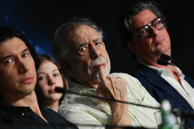 Cannes - Megalopolis Press Conference Adam Driver, Director Francis Ford Coppola and Roman Coppola attend the Megalopolis press conference during the 77th annual Cannes Film Festival at Palais des Festivals on May 17, 2024 in Cannes, France. Photo by Cyril Pecquenard Pool ABACAPRESS.COM Cannes France  Copyright: xPecquenardxCyril Pool ABACAx