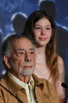 Cannes - Megalopolis Press Conference Director Francis Ford Coppola and Cosima Mars attend the Megalopolis press conference during the 77th annual Cannes Film Festival at Palais des Festivals on May 17, 2024 in Cannes, France. Photo by Cyril Pecquenard Pool ABACAPRESS.COM Cannes France  Copyright: xPecquenardxCyril Pool ABACAx