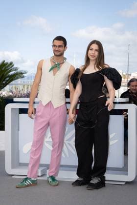 Cannes - Three Kilometres To The End Of The World Photocall Ciprian Chiujdea and Ingrid Micu-Berescu attend the Trei Kilometri Pana La Capatul Lumii (Three Kilometres To The End Of The World) Photocall at the 77th annual Cannes Film Festival at Palais des Festivals on May 18, 2024 in Cannes, France. Photo by Shootpix ABACAPRESS.COM Cannes France  Copyright: xShootpix ABACAx