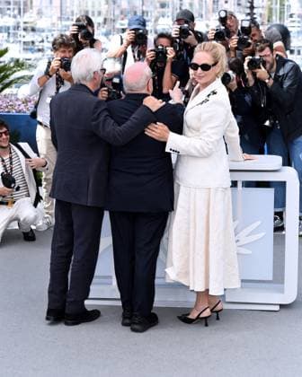 77th Cannes Film Festival 2024 Photocall film Oh, Canada Cannes, 77th Cannes Film Festival 2024 Photocall film Oh, Canada In the photo: Uma Thurman, Pul Schrader, Richard Gere Cannes France  Copyright: xIPA ABACAx