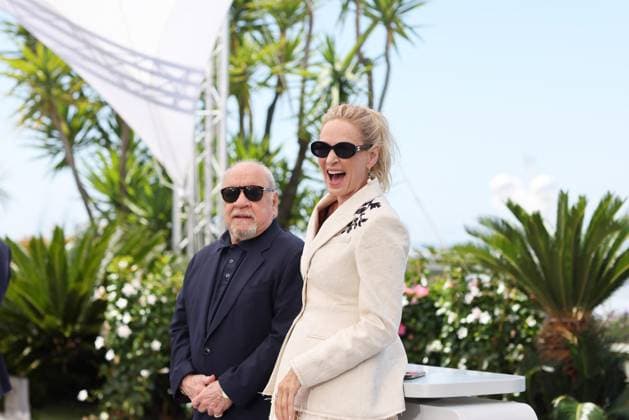 Photocall du film Oh, Canada lors du 77eme Festival International du Film de Cannes Paul Schrader, Uma Thurman Photocall du film Oh, Canada lors du 77eme Festival International du Film de Cannes le 18 mai 2024 Jacovides Moreau Bestimage Photocall for the film Oh,Canada at the 77th Cannes International Film Festival on 18 May 2024 Cannes France  Copyright: xJACOVIDES-MOREAUx xBESTIMAGExJACOVIDES-MOREAUx xBESTIMAGEx