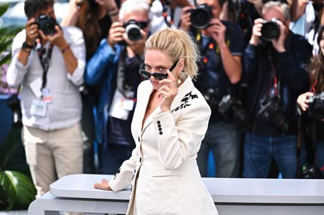 May 18, 2024, Cannes, Cannes, France: UMA THURMAN attends the Oh, Canada Photocall at the 77th annual Cannes Film Festival at Palais des Festivals on May 18, 2024 in Cannes, France. Cannes France - ZUMAk160 20240518_zip_k160_041 Copyright: xStefanosxKyriazisx