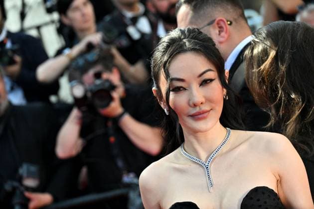 Cannes, 77th Cannes Film Festival 2024, day 4 - arrivals at the hotel Cannes, 77th Cannes Film Festival 2024, Fifth Red Carpet evening of the Film Emilia Perez Pictured: Jessica Wang Cannes France  Copyright: xIPA ABACAx