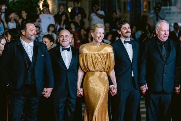 77eme Festival International du Film de Cannes Montee des marches du film Rumours 77th International Cannes Film Festival Red carpet of Rumours movie 305158 2024 05 18 Alpes Maritimes Cannes France Blanchett, Cate  Copyright: xTerencexBaelenx STAR_305158_006