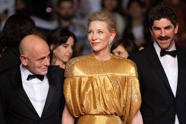 Cannes Rumours Premiere Rolando Ravello, Cate Blanchett and Evan Johnson attending the Rumours Premiere as part of the 77th Cannes International Film Festival in Cannes, France on May 18, 2024. Photo by Aurore Marechal ABACAPRESS.COM Cannes France  Copyright: xMarechalxAurore ABACAx