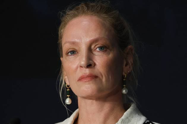 Cannes - Oh, Canada Press Conference Uma Thurman attending Oh, Canada press conference during the 77th annual Cannes Film Festival at the Palais des Festivals, in Cannes France, on May 18 2024. Photo by JM Haedrich Pool ABACAPRESS.COM Cannes France  Copyright: xPool ABACAx